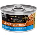 Purina Pro Plan Complete Essentials Seafood Stew Entree Wet Cat Food, 85-g can, case of 24
