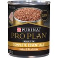 Purina Pro Plan Complete Essentials Classic Adult 7+ Senior Chicken & Rice Entree Wet Dog Food, 368-g can, case of 12