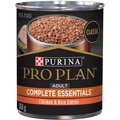 Purina Pro Plan Complete Essentials Chicken & Rice Entree Wet Dog Food, 368-g can, case of 12