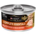 Purina Pro Plan Complete Essentials Chicken & Rice Entree Wet Cat Food, 85-g can, case of 24