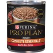 Show in main carousel: Purina Pro Plan Complete Essentials Beef & Rice Entree Wet Dog Food, 368-g can, case of 12 slide 1 of 10