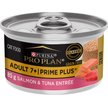 Show in main carousel: Purina Pro Plan Adult 7+ Prime Plus Salmon & Tuna Formula Wet Cat Food, 85-g can, case of 24 slide 1 of 10