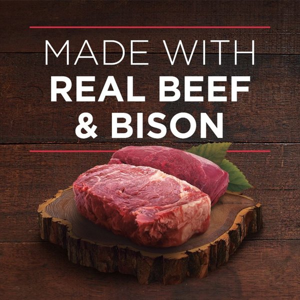 Show full view: Purina ONE True Instinct Tender Cuts in Gravy with Real Beef & Bison Wet Dog Food, 368-g can, case of 12 slide 4 of 10