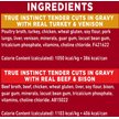 Show in main carousel: Purina ONE True Instinct Tender Cuts in Gravy Variety Pack Turkey & Venison, Beef & Bison Wet Dog Food, 368-g can, case of 6 slide 8 of 9