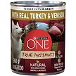 Show in main carousel: Purina ONE True Instinct Tender Cuts in Gravy Turkey & Venison Wet Dog Food, 368-g can, case of 12 slide 1 of 11
