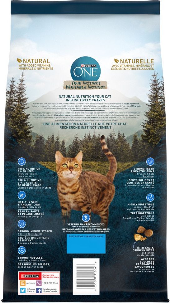 PURINA ONE True Instinct Grain Free Ocean Whitefish Dry Cat Food