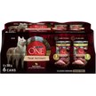 Show in main carousel: Purina ONE True Instinct Classic Ground Variety Pack Turkey, Venison, Chicken & Duck Wet Dog Food, 368-g can, case of 6 slide 1 of 11