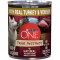 Purina ONE True Instinct Classic Ground Turkey & Venison Wet Dog Food, 368-g can, case of 12