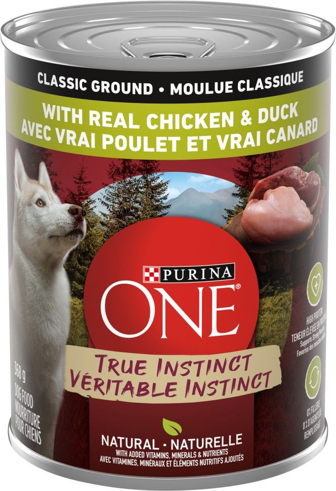 PURINA ONE True Instinct Classic Ground Chicken Duck Wet Dog