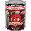 Show in main carousel: Purina ONE True Instinct Classic Ground Beef & Wild-Caught Salmon Wet Dog Food, 368-g can, case of 12 slide 2 of 10