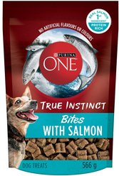 Purina ONE True Instinct Bites Salmon Dog Treats, 566-g pouch