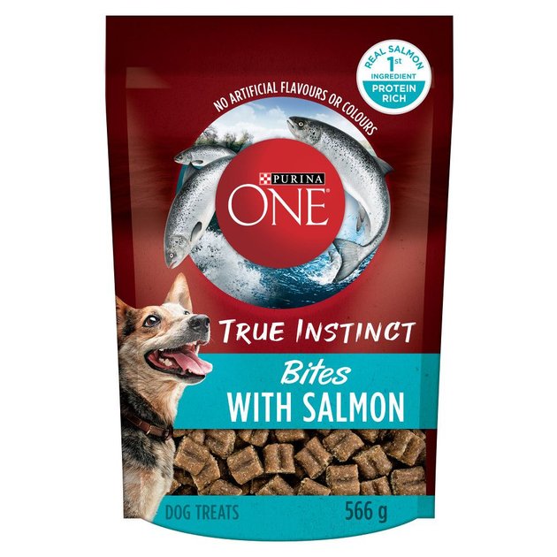 PURINA ONE True Instinct Bites Salmon Dog Treats 566 g pouch