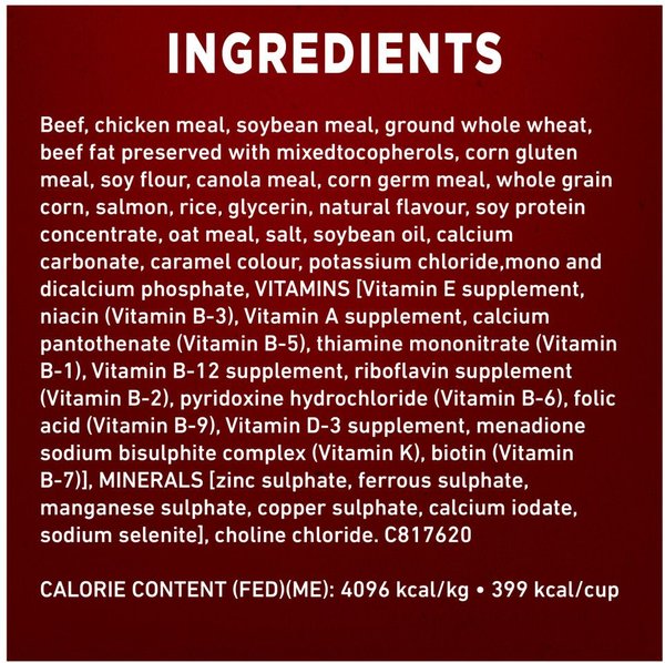 Show full view: Purina ONE True Instinct Beef & Salmon Dry Dog Food, 1.72-kg bag slide 8 of 10