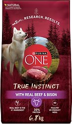 Purina ONE True Instinct Beef & Bison Dry Dog Food, 6.8-kg bag