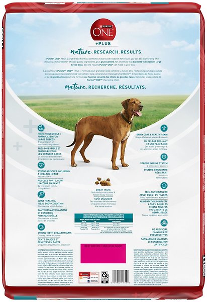 Show full view: Purina ONE SmartBlend Large Breed Formula Chicken Dry Dog Food, 7-kg bag slide 3 of 10