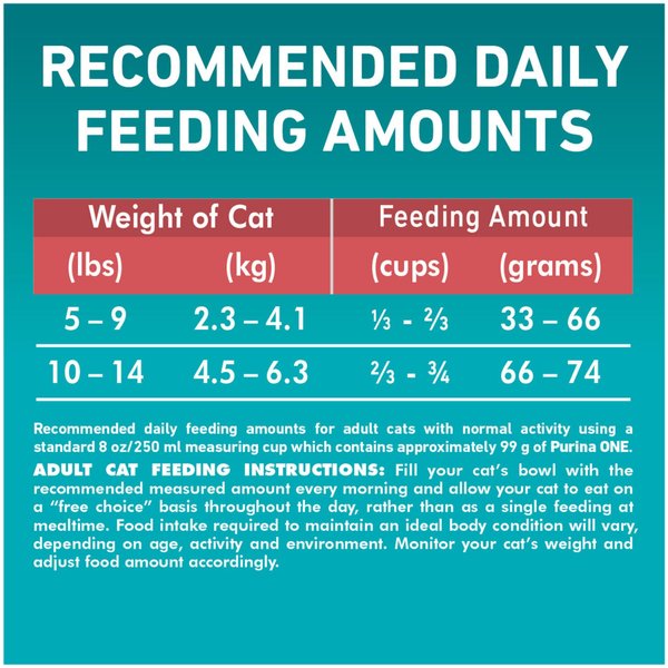 Show full view: Purina ONE Salmon & Rice Dry Cat Food, 7.2-kg bag slide 9 of 10