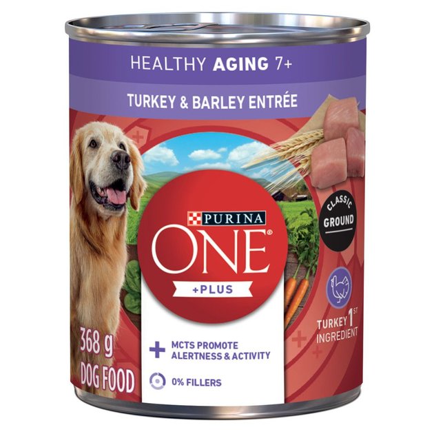 PURINA ONE Plus Healthy Aging 7 Classic Ground Turkey Barley