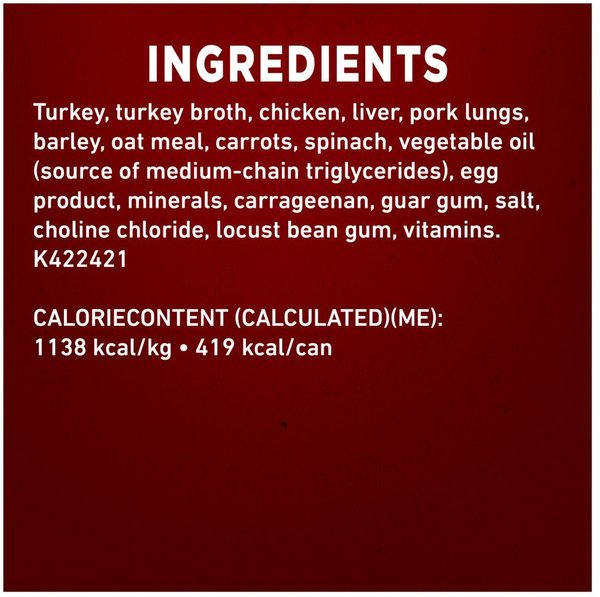 Show full view: Purina ONE Plus+ Healthy Aging 7+ Classic Ground Turkey & Barley Entree Wet Dog Food, 368-g can, case of 12 slide 8 of 12