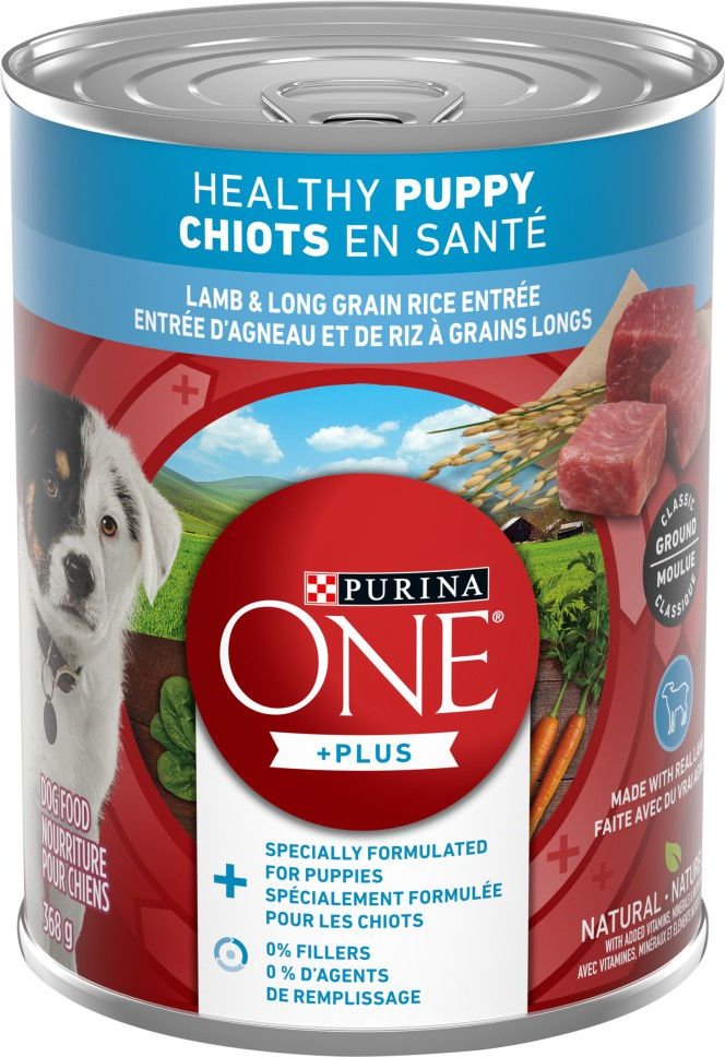 PURINA ONE Plus Classic Ground Lamb Long Grain Rice Entree Wet