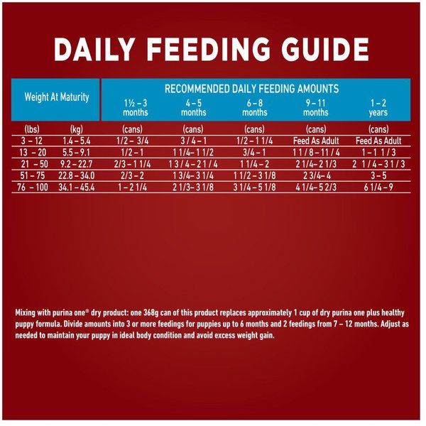 Show full view: Purina ONE Plus+ Classic Ground Lamb & Long Grain Rice Entree Wet Dog Food, 368-g can, case of 12 slide 9 of 11