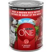 Show in main carousel: Purina ONE Classic Ground Beef & Brown Rice Entree Wet Dog Food, 368-g can, case of 12 slide 2 of 10
