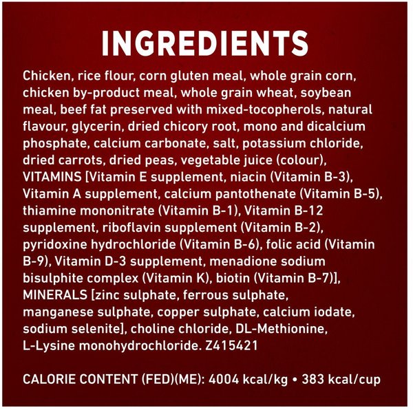 Show full view: Purina ONE Chicken & Rice Formula Dry Dog Food, 14-kg bag slide 8 of 10