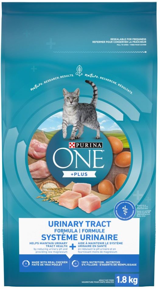 PURINA ONE Plus Urinary Tract Formula Chicken Dry Cat Food 1.8