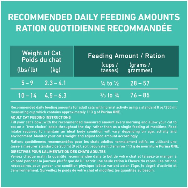 Show full view: Purina ONE +Plus Sensitive Systems Turkey Dry Cat Food, 3-kg bag slide 9 of 10