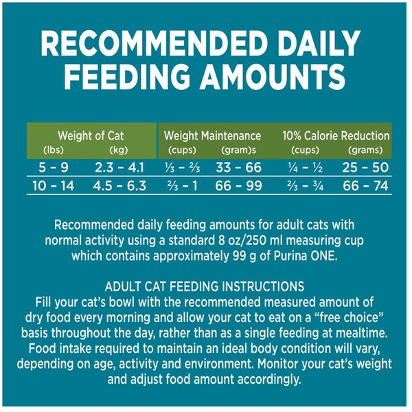 Show full view: Purina ONE +Plus Indoor Advantage Turkey Dry Cat Food, 7.2-kg bag slide 9 of 10