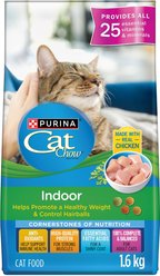 Cat Chow Indoor Cat Food with Real Chicken Dry Cat Food, 1.6-kg bag