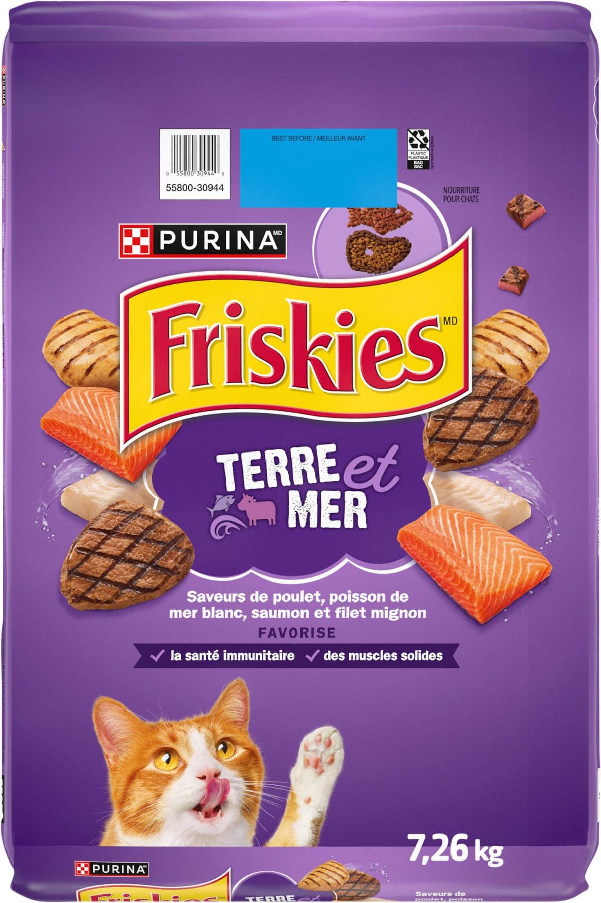 Friskies 7 Dry Cat Food 2.86 kg bag