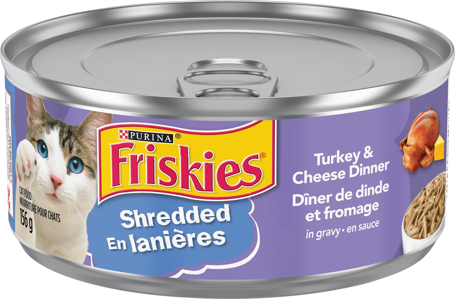 FRISKIES Shredded Turkey Cheese Dinner in Gravy Wet Cat Food