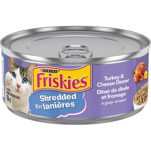 FRISKIES Shredded Chicken Salmon Dinner Wet Cat Food 156 g can