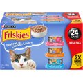 Friskies Seafood & Chicken Lovers Variety Pack Wet Cat Food, 156-g can, case of 24