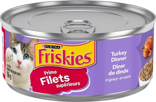 FRISKIES Prime Filets Turkey Dinner in Gravy Wet Cat Food 156 g