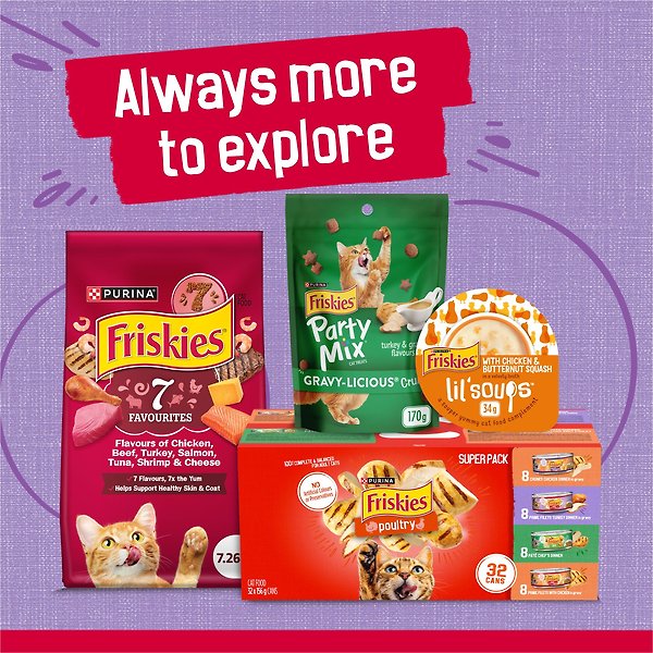 Show full view: Friskies Prime Filets Turkey Dinner in Gravy Wet Cat Food, 156-g can, case of 24 slide 8 of 12