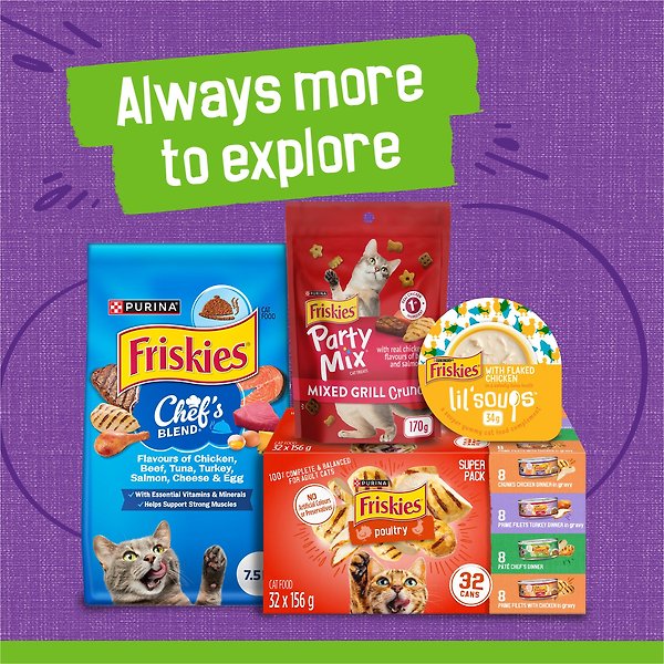 Show full view: Friskies Pate Turkey & Giblets Dinner Wet Cat Food, 156-g can, case of 24 slide 8 of 10