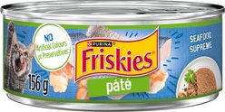 Friskies Pate Seafood Supreme Wet Cat Food, 156-g can, case of 24