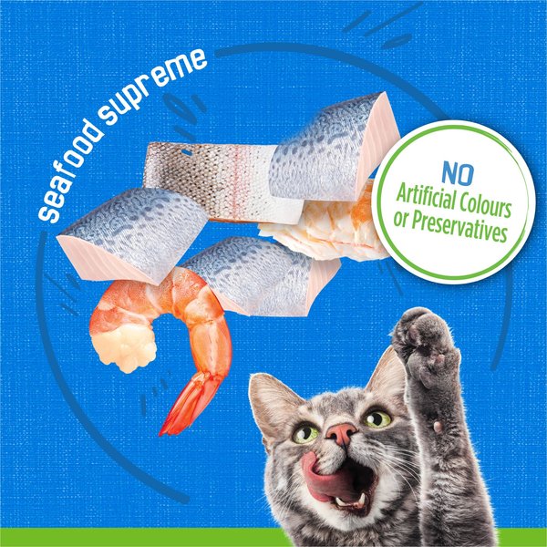 Show full view: Friskies Pate Seafood Supreme Wet Cat Food, 156-g can, case of 24 slide 5 of 9