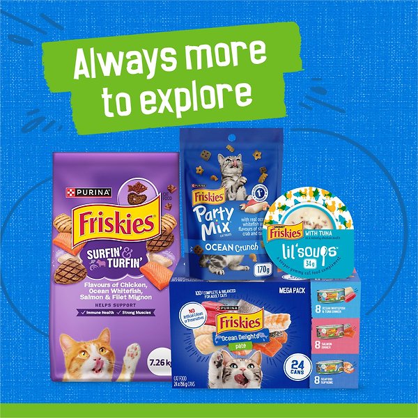 Show full view: Friskies Pate Seafood Supreme Wet Cat Food, 156-g can, case of 24 slide 8 of 9