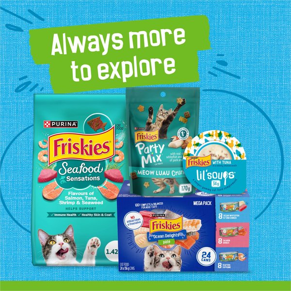 Show full view: Friskies Pate Ocean Whitefish & Tuna Dinner Wet Cat Food, 156-g can, case of 24 slide 8 of 10