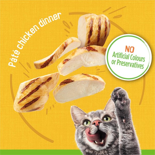 Show full view: Friskies Pate Chicken Dinner Wet Cat Food, 156-g can, case of 24 slide 5 of 10