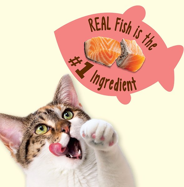 Show full view: Friskies Party Mix Naturals Seaside Crunch with Real Fish Cat Treats, 454-g pouch slide 3 of 16