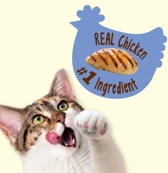 Show full view: Friskies Party Mix Naturals Gourmet Crunch with Real Chicken Cat Treats, 170-g pouch slide 3 of 18