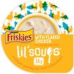 Show in main carousel: Friskies Lil' Soups with Flaked Chicken Cat Food Complement, 34-g tray, case of 8 slide 1 of 11