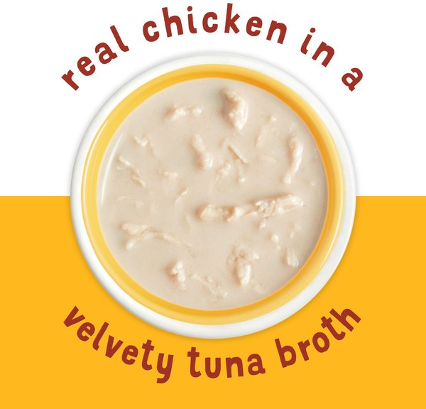 Show full view: Friskies Lil' Soups with Flaked Chicken Cat Food Complement, 34-g tray, case of 8 slide 7 of 11