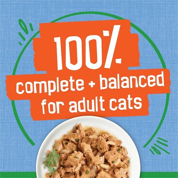Show full view: Friskies Indoor Flaked Ocean Whitefish Dinner with Garden Greens in Sauce Wet Cat Food, 156-g can, case of 24 slide 6 of 11