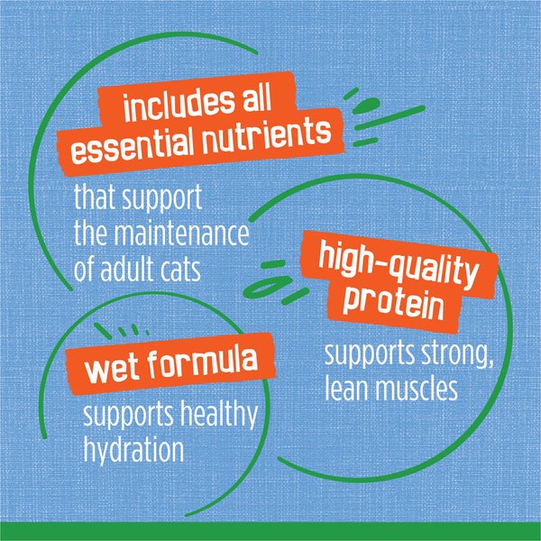 Show full view: Friskies Indoor Flaked Ocean Whitefish Dinner with Garden Greens in Sauce Wet Cat Food, 156-g can, case of 24 slide 7 of 11