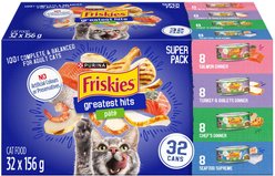 Friskies Greatest Hits Variety Pack Wet Cat Food, 156-g, case of 32