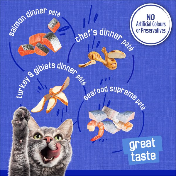 Show full view: Friskies Greatest Hits Variety Pack Wet Cat Food, 156-g, case of 32 slide 5 of 10